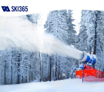 sněžné dělo a nevýhody umělého zasněžování, alternativou jsou povrchy SKI365