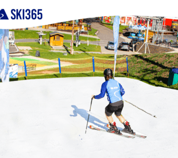 lyžař na umělém povrchu SKI365 v léte